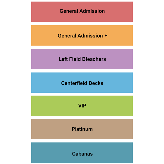 Tempe Beach Park Kane Brown Seating Chart